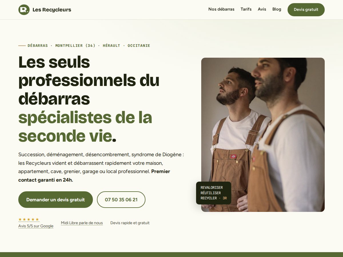 Le site des Recycleurs après
