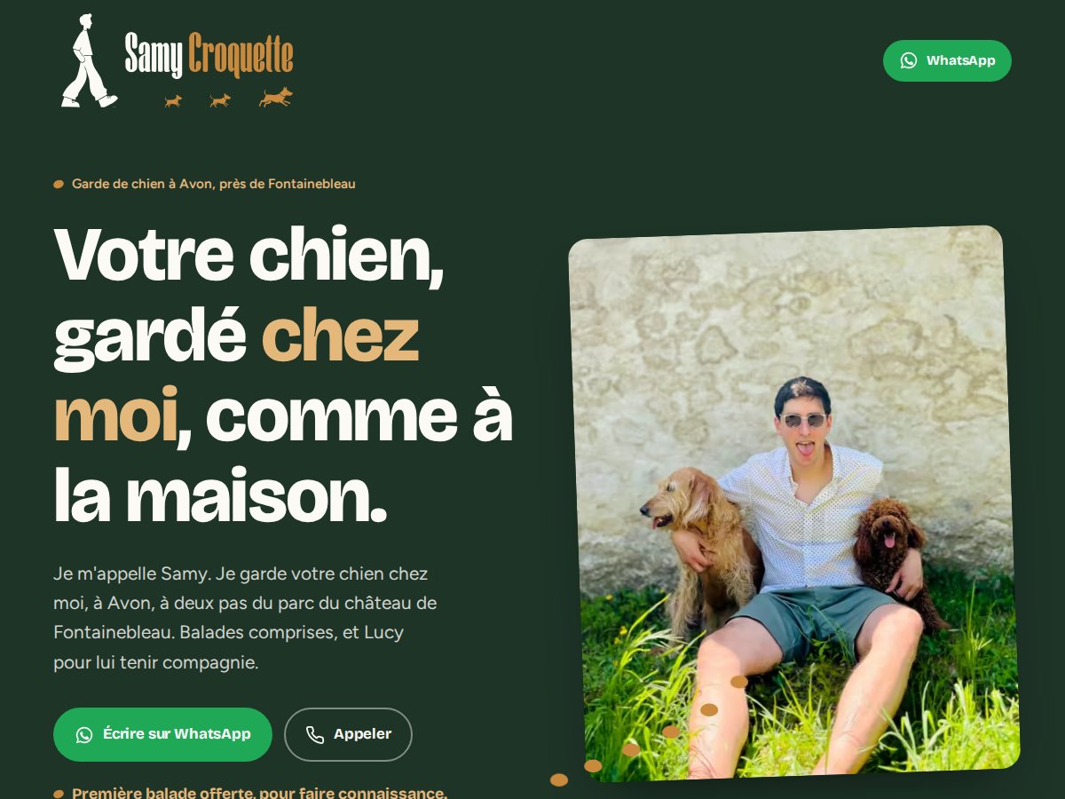 Le site Samy Croquette